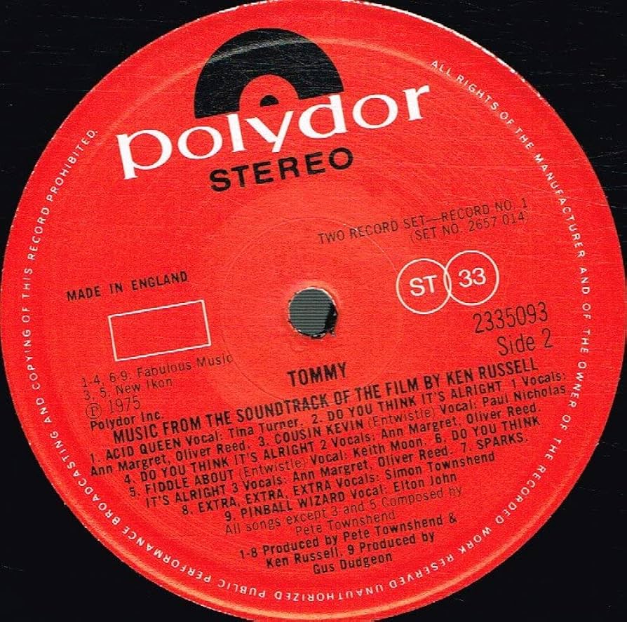 Tommy The Movie: Original Soundtrack Recording [Vinyl LP]: Amazon